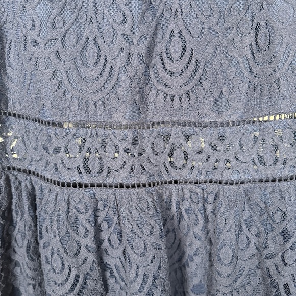 Junior Dress Trixxi Navy Lace Overlay Lined Sleeveless Size 11 NWT New - Picture 4 of 7